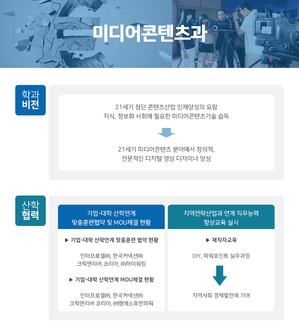 미디어콘텐츠과 소개