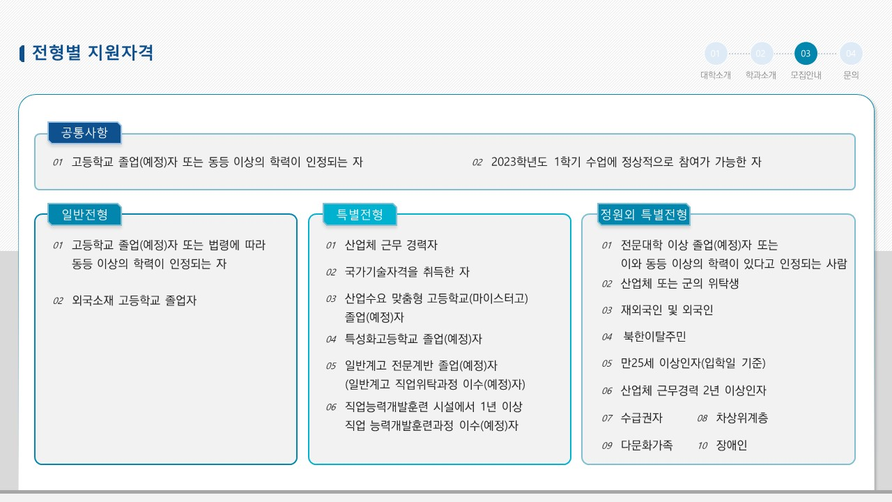 2023학년도 2년제학위과정 신입생 입학설명 자료