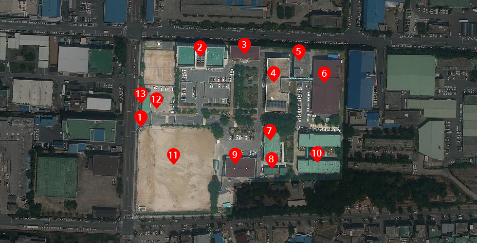 한국폴리텍대학 청주캠퍼스 지도